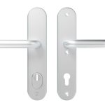 AXA Oval Plus veiligheidsbeslag PC92 SKG3 met kerntrekbeveiliging kruk/kruk