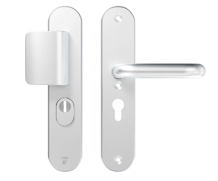 AXA Oval Plus veiligheidsbeslag PC55 SKG3 met kerntrekbeveiliging D-greep/kruk