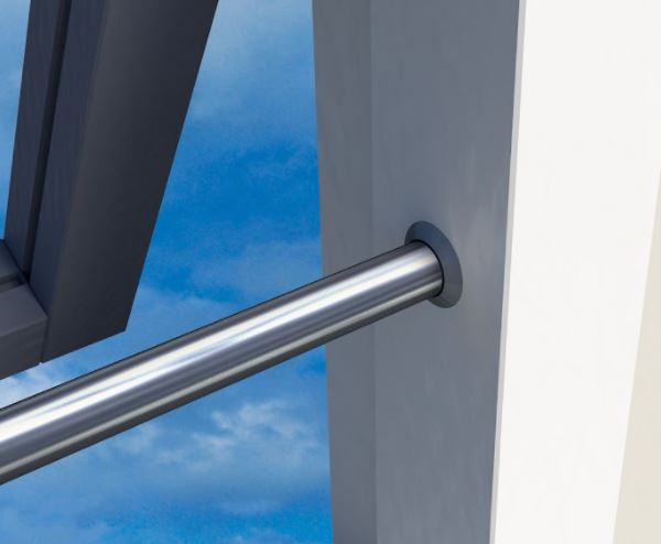 SecuBar Barrierestang in de dag Snap Set 990 mm rvs - Afbeelding 3