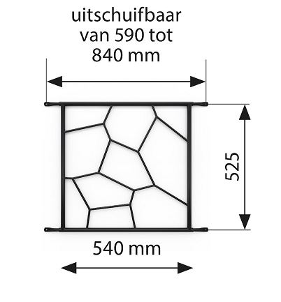 SecuBar Siertralie Deco 1 zwart - Afbeelding 4