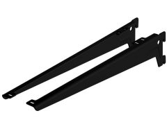 Hoeksteun 280 mm zwart gelakt