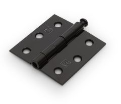 Scharnier met losse pen rechte hoeken 63X63 mm zwart gelakt