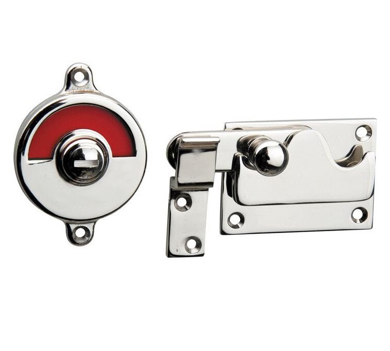 WC-overslag Elegant vlak glans nikkel