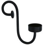 Kaarsenhouder ijzer zwart