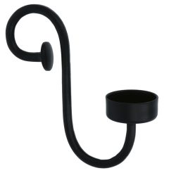 Kaarsenhouder ijzer zwart