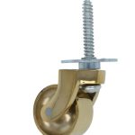 Messing wiel met schroef groot