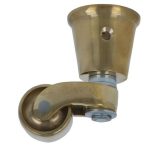 Messing wiel met sok klein