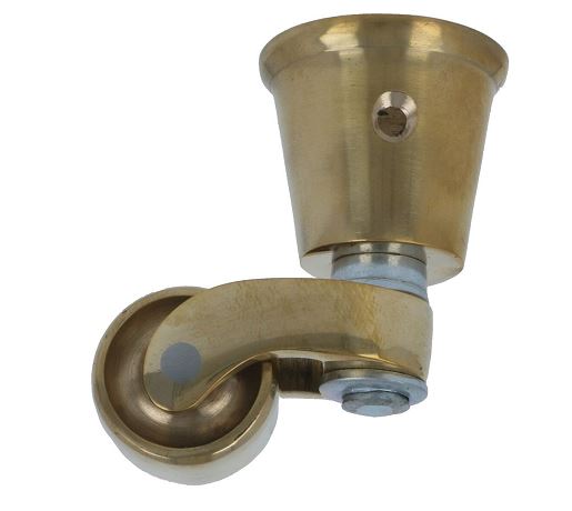 Messing wiel met sok klein