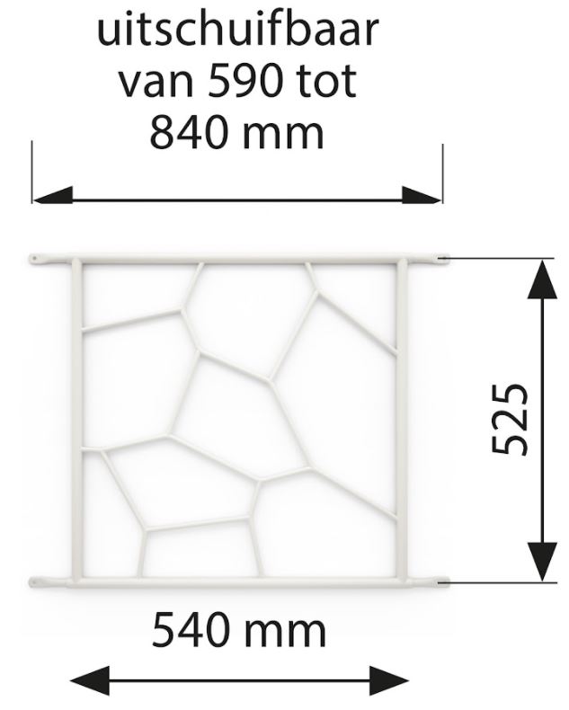 SecuBar Siertralie Deco 1 Wit - Afbeelding 3
