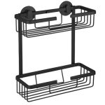 Differnz Doucherekje Rechthoek 2-laags mat zwart