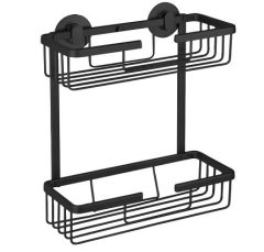 Differnz Doucherekje Rechthoek 2-laags mat zwart