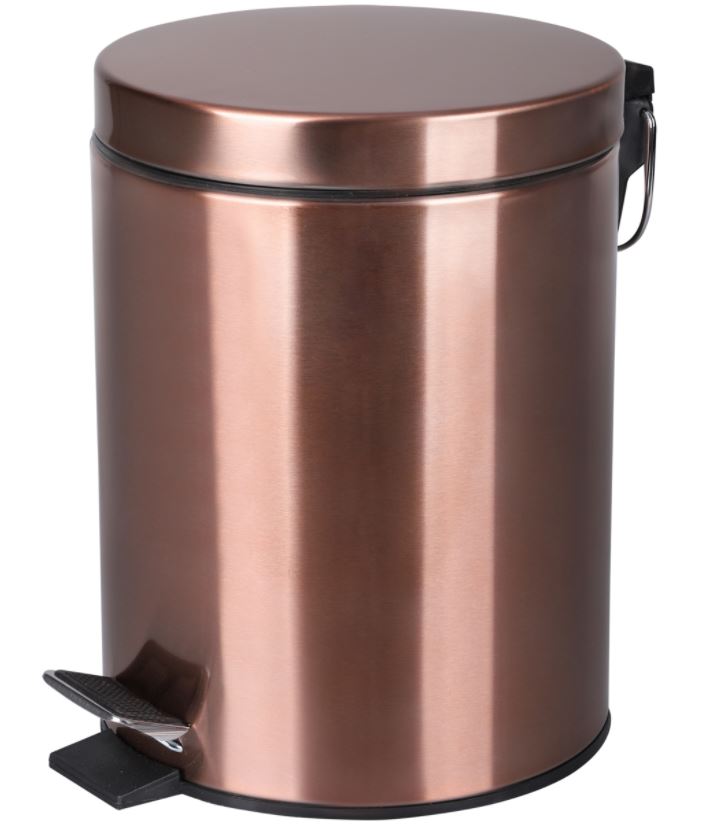 Differnz Pedaalemmer 5 liter Rood Koper