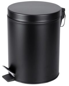 Differnz Pedaalemmer 5 liter mat zwart