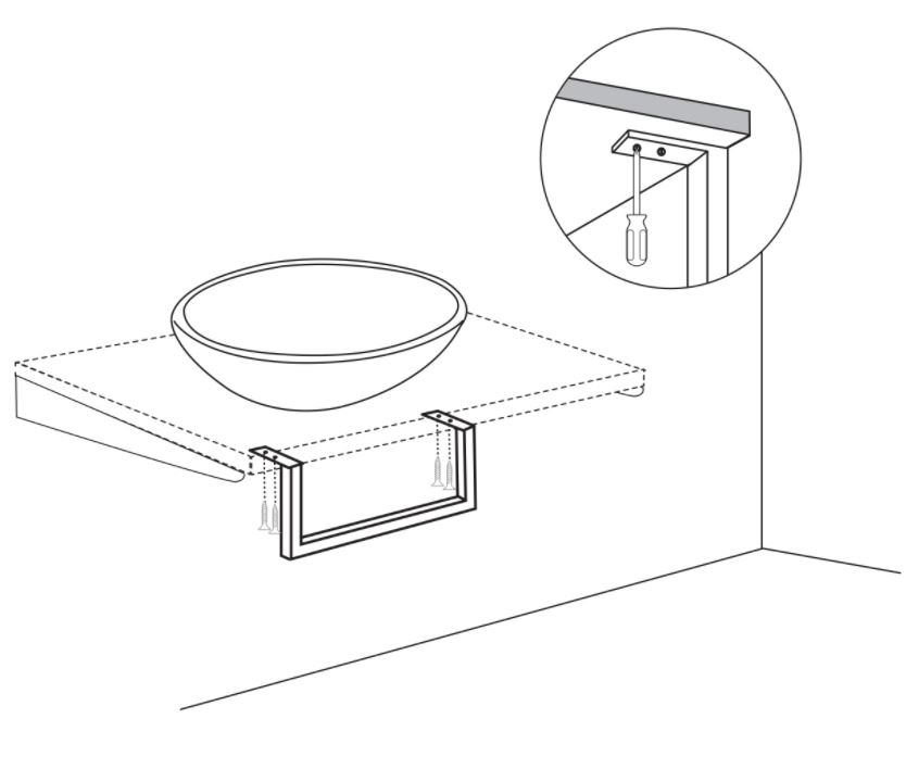 Differnz Handdoekdrager 50 x 14 cm Wit - Afbeelding 3