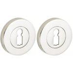 Set van twee sleutelplaatjes Vivo BB glans nikkel