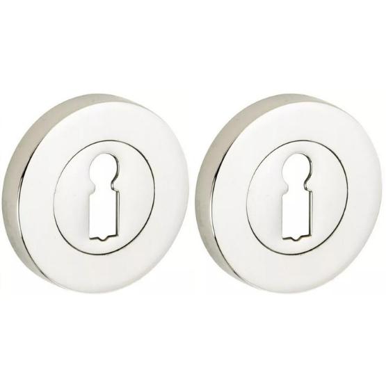 Set van twee sleutelplaatjes Vivo BB glans nikkel