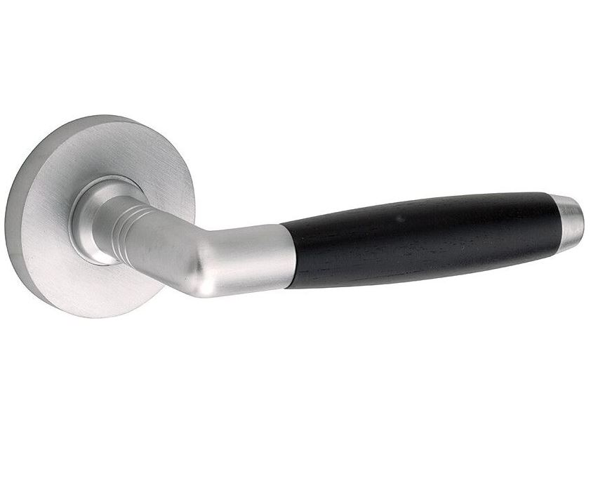 Deurklink op geveerd rozet Ton ebben/Vivo mat nikkel ongelakt