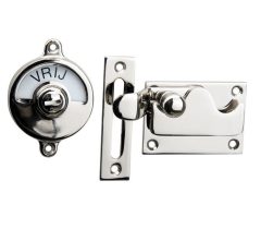 WC-overslag Elegant met bocht glans nikkel