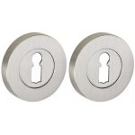 Set van twee sleutelplaatjes Vivo BB mat nikkel ongelakt