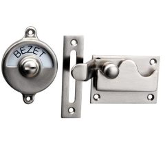 WC-overslag Elegant met bocht mat nikkel ongelakt