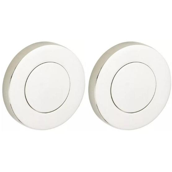 Set van twee blinde plaatjes Vivo BB glans nikkel