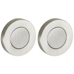 Set van twee blinde plaatjes Vivo BB mat nikkel ongelakt
