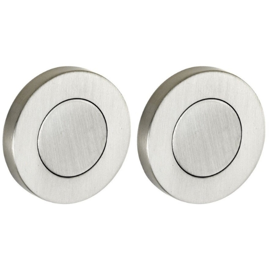Set van twee blinde plaatjes Vivo BB mat nikkel ongelakt