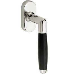 Draaikiepgarnituur Ton ebben/Elegant glans nikkel