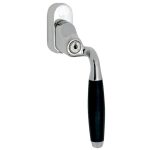 SKG2 Draaikiepgarnituur afsluitbaar Ton ebben/Smal Rechts glans nikkel