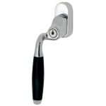 SKG2 Draaikiepgarnituur afsluitbaar Ton ebben/Smal Links glans nikkel