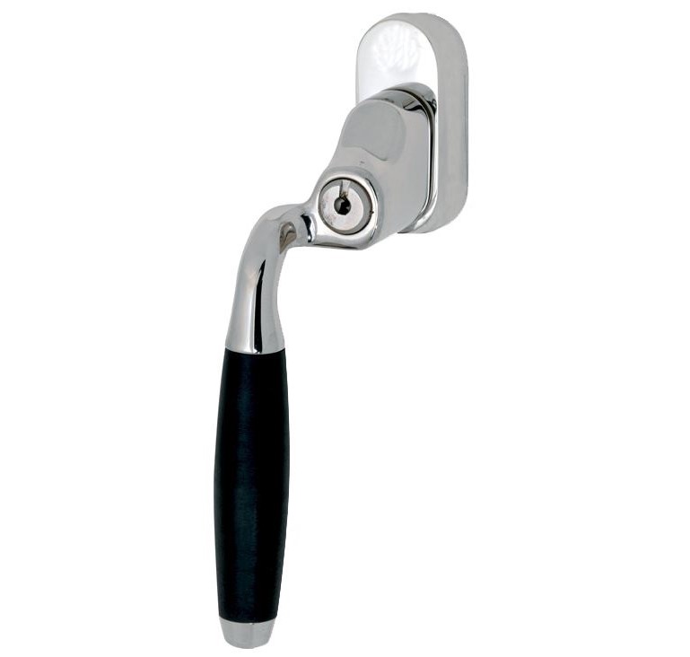 SKG2 Draaikiepgarnituur afsluitbaar Ton ebben/Smal Links glans nikkel