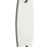 Vulplaat tbv raamsluiting 3 mm ovaal glans nikkel