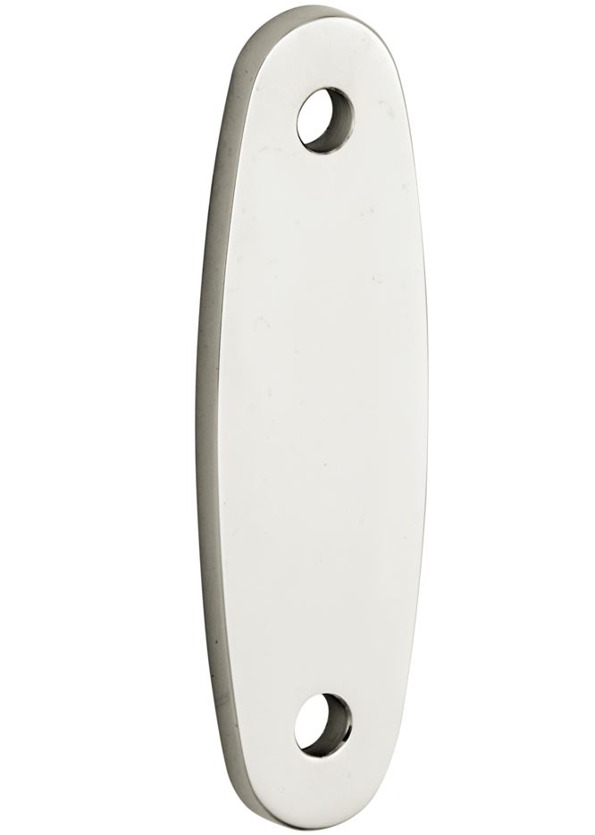 Vulplaat tbv raamsluiting 3 mm ovaal glans nikkel