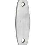 Vulplaat tbv raamsluiting 3 mm ovaal mat nikkel ongelakt