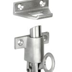 Raamknip Elegant met sluitplaat mat nikkel ongelakt