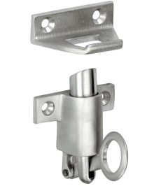 Raamknip Elegant met sluitplaat mat nikkel ongelakt