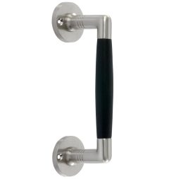 Deurgreep Ton ebben/rond mat nikkel ongelakt