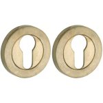 Set van twee PC-Plaatjes Vivo BB messing antiek