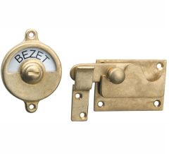 WC-overslag Elegant vlak messing antiek