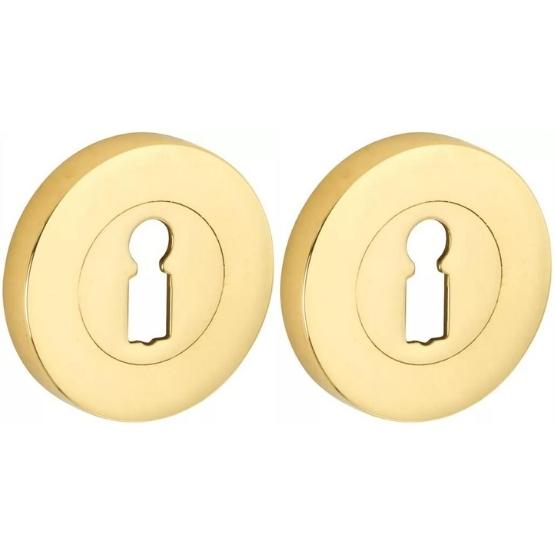 Set van twee sleutelplaatjes Vivo BB messing gelakt