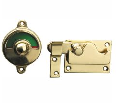 WC-overslag Elegant vlak messing gelakt