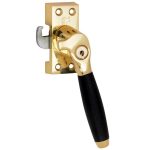 SKG Raamsluiting Met Sluitplaat Rechts Ton ebben messing gelakt