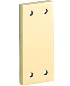 Vulplaat tbv SKG raamsluiting 3 mm messing gelakt