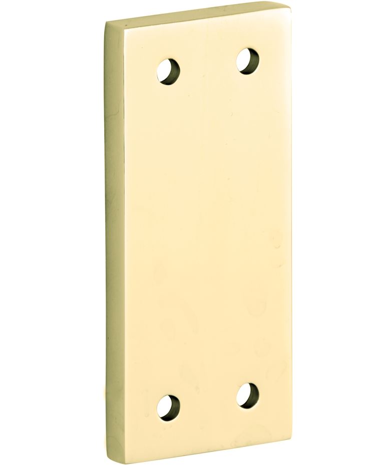 Vulplaat tbv SKG raamsluiting 3 mm messing gelakt