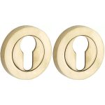 Set van twee PC-Plaatjes Vivo BB messing ongelakt