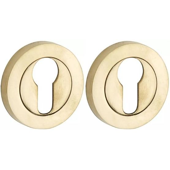 Set van twee PC-Plaatjes Vivo BB messing ongelakt