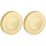 Set van twee blinde plaatjes Vivo BB messing ongelakt