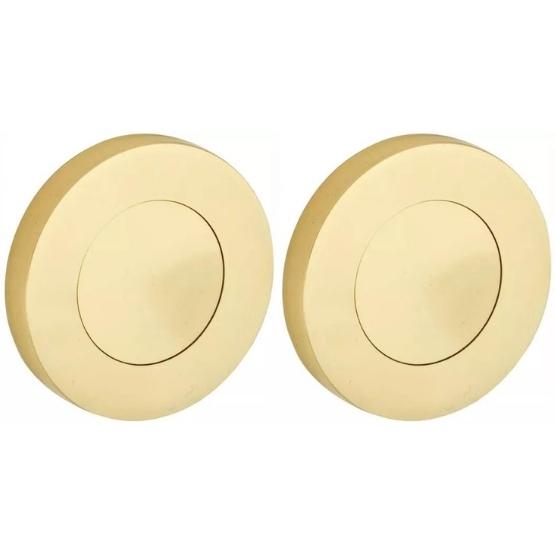 Set van twee blinde plaatjes Vivo BB messing ongelakt