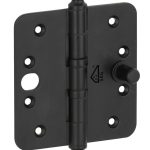 Kogellagerscharnier SKG3 89x89 ronde hoek vaas mat zwart