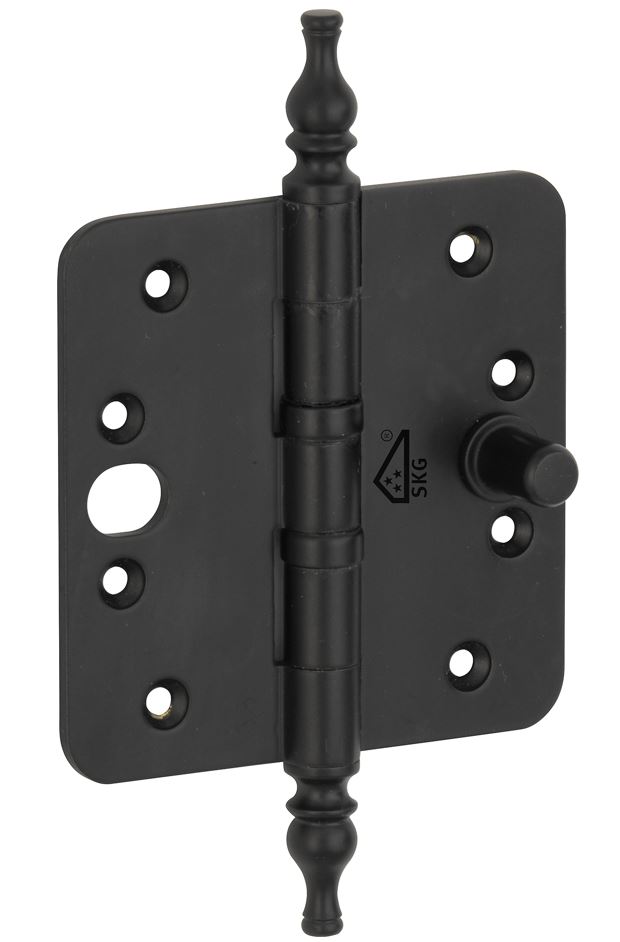 Kogellagerscharnier SKG3 89x89 ronde hoek vaas mat zwart